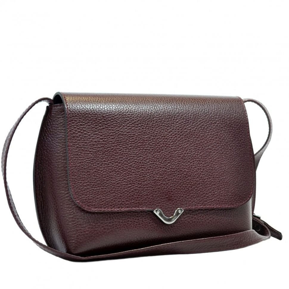 Сумка жіноча шкіряна Desisan 3122-339 бордо флотар