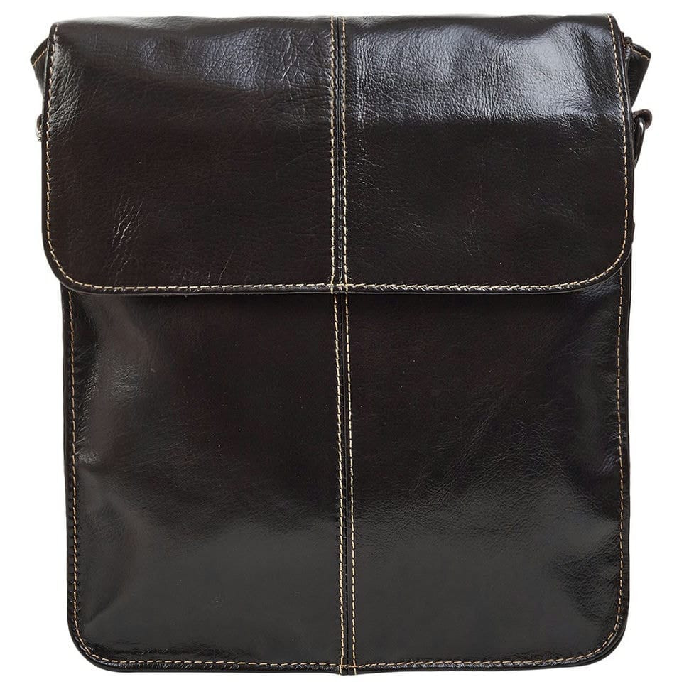 Чоловіча шкіряна сумка через плече BUFFALO BAGS M8821C коричнева