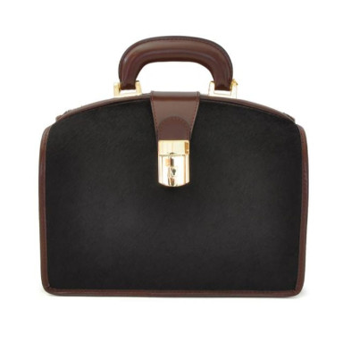 Pratesi CCF120/29T - Miss Brunelleschi Cavallino Lady Bag in real leather Cavallino Coffee