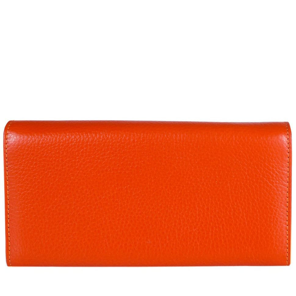Гаманець жіночий шкіряний CANPEL 346-302 помаранчевий флотар