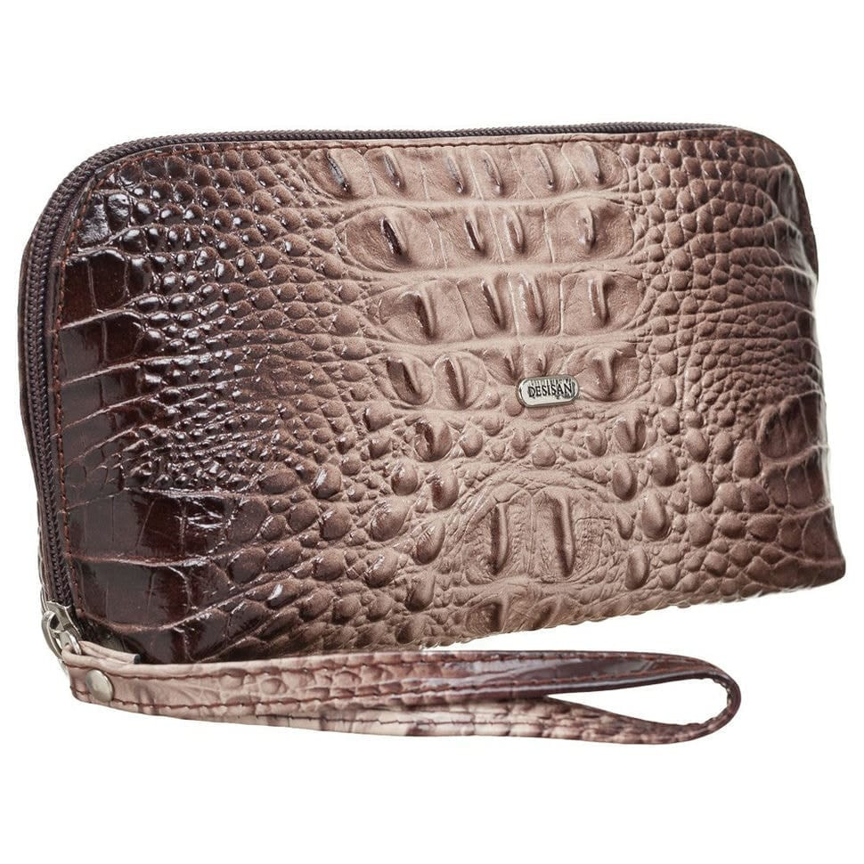 Косметичка шкіра Desisan 1-4228 світло-бежевий кроко
