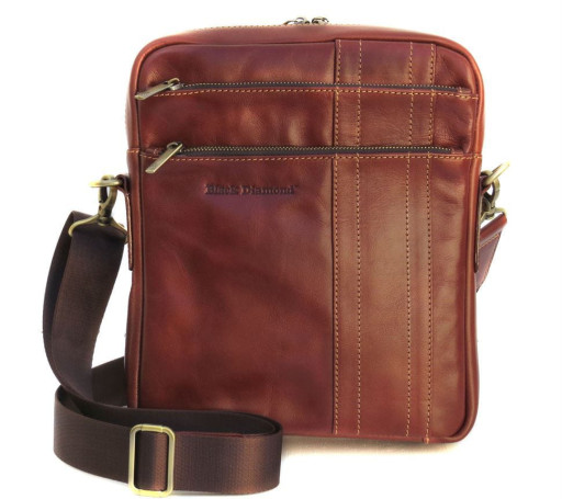 Чоловіча шкіряна сумка-месенджер Black Diamond BD11C