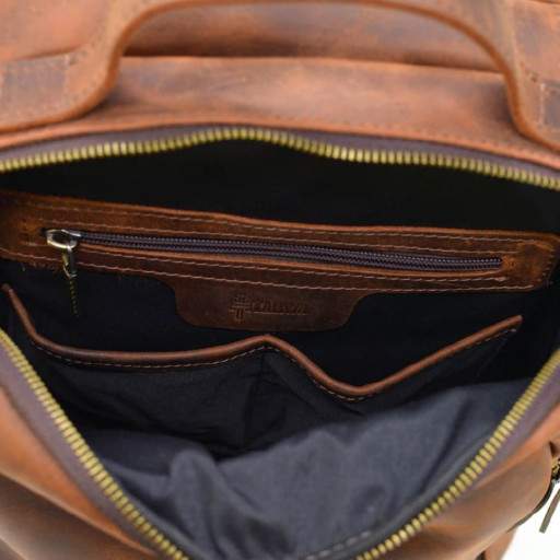 Повсякденний рюкзак RB-3072-3md, бренд TARWA, натуральна шкіра Crazy Horse