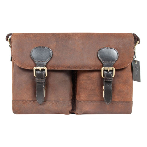 Cумка чоловіча для ноутбука 15,6 Ashwood Edward Oil Brown (Коричневий)