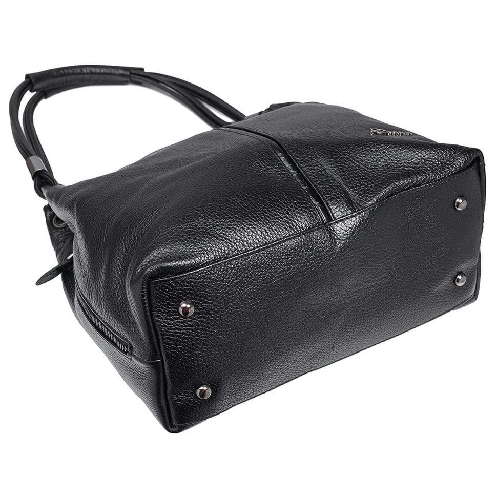 Сумка жіноча шкіряна Desisan 7153-011 чорний флотар