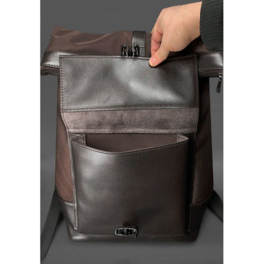 Urban backpack dark brown
