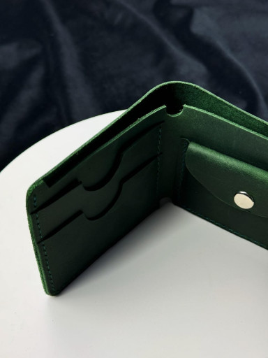 Classic genuine leather wallet SD003 (green)