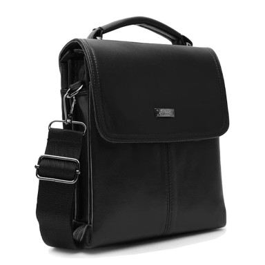 Мужская кожаная сумка Ricco Grande T1tr0029bl-black