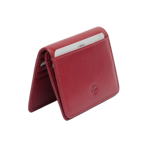 Кредитниця шкіряна Cortina 5023 rosso червоний