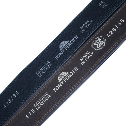 Шкіряний ремень 428 moro коричневий TONY PEROTTI