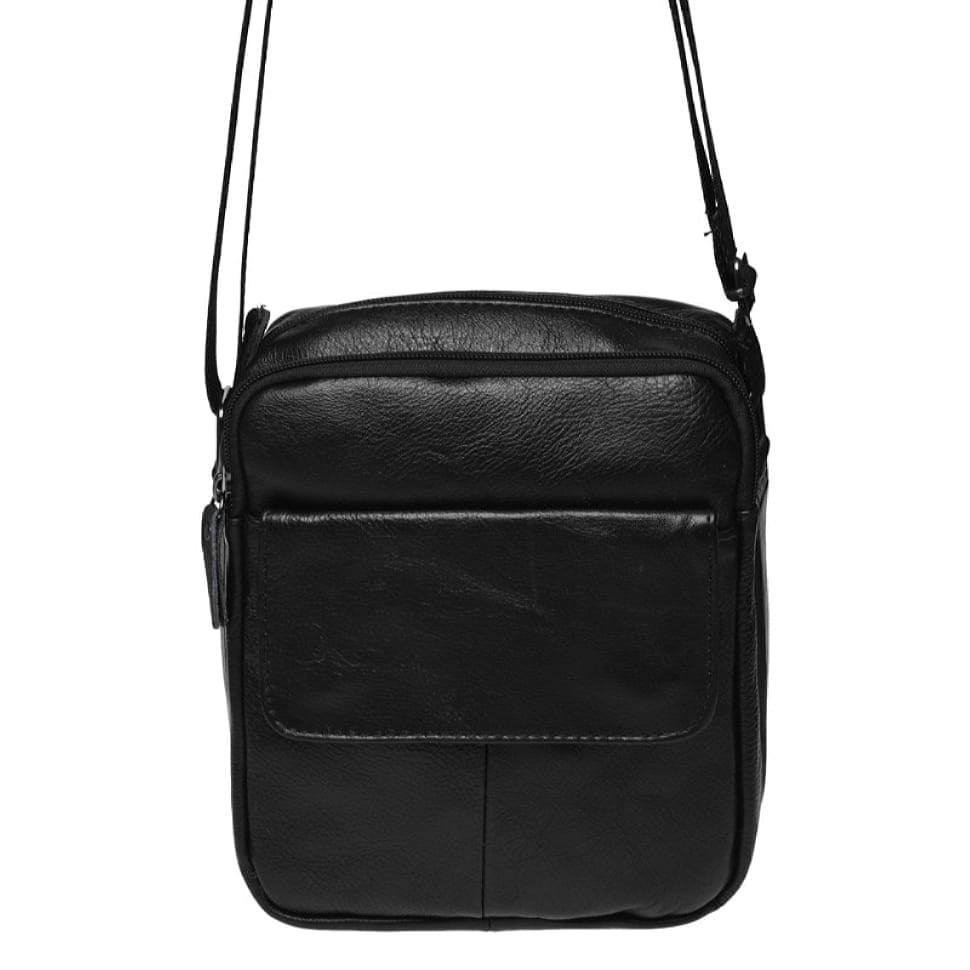 Чоловіча шкіряна сумка Borsa Leather K11031-black