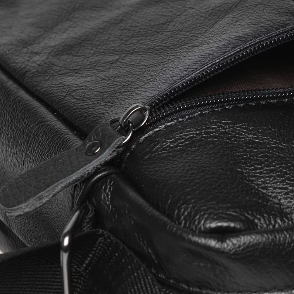 Чоловіча шкіряна сумка Borsa Leather K11031-black