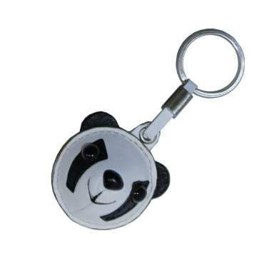 Брелок кожаный Happy key PANDA 140