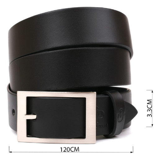 Ремінь GRANDE PELLE 00239 шкіряний Чорний