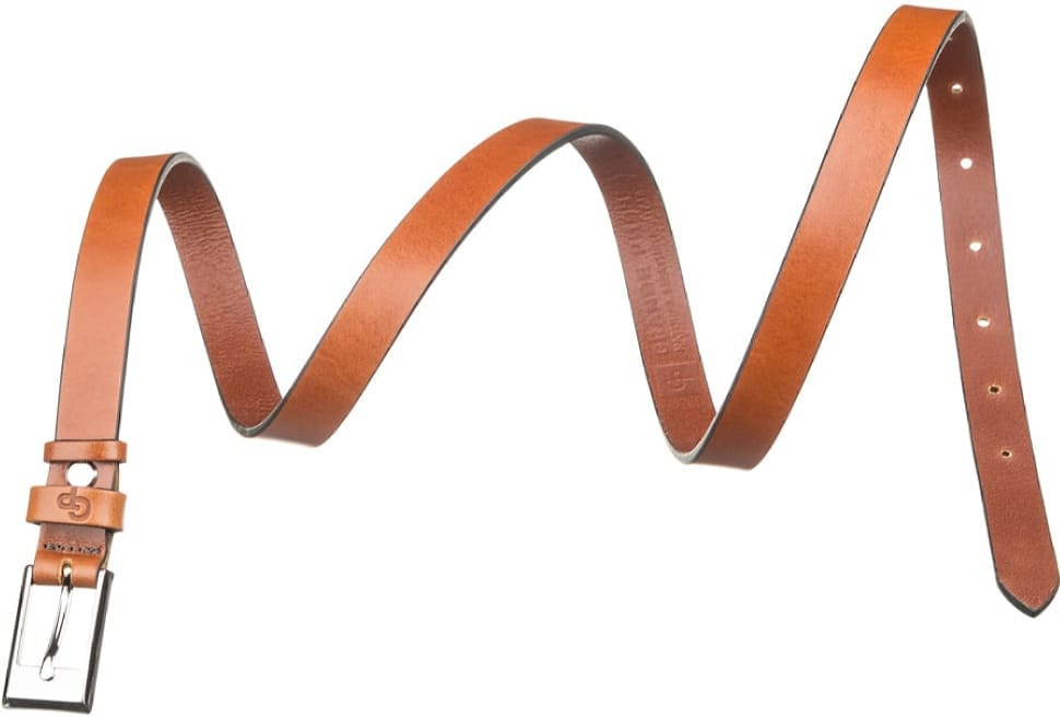 Якісний жіночий ремінь Grande Pelle 11073 Коричневий