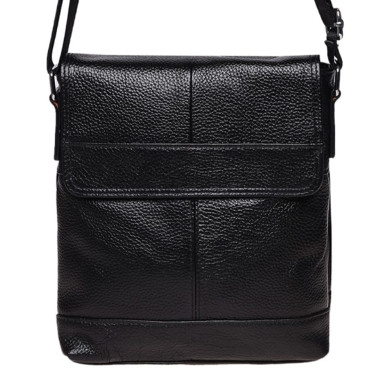 Мужская кожаная сумка Borsa Leather K13822-black