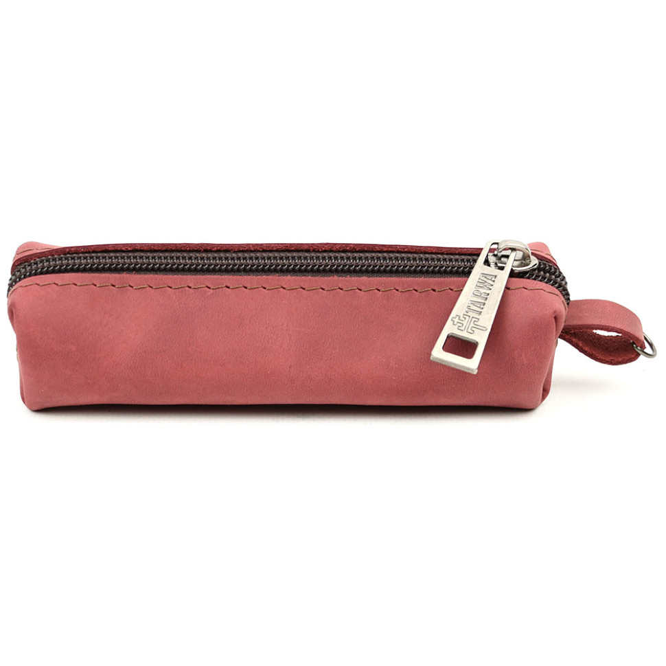 Leather key holder tube TARWA Cylinder RW-cylin-3md Marsala