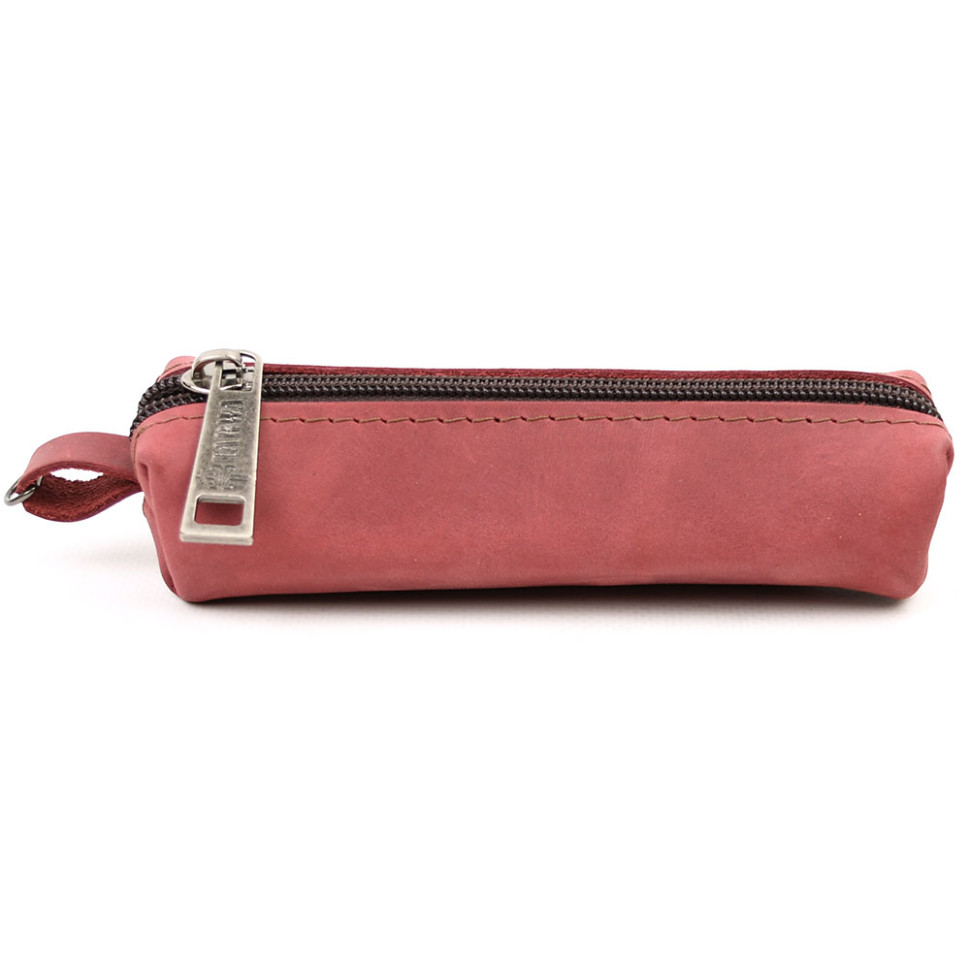 Leather key holder tube TARWA Cylinder RW-cylin-3md Marsala