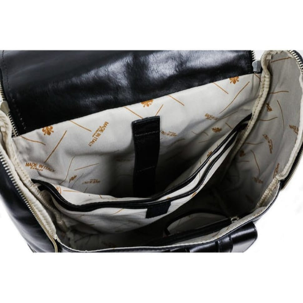 Великий шкіряний рюкзак - The Odyssey - Чорний колір - Time Resistance 5231301