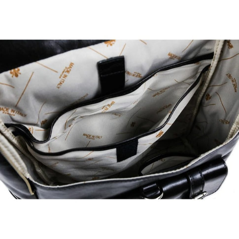 Великий шкіряний рюкзак - The Odyssey - Чорний колір - Time Resistance 5231301