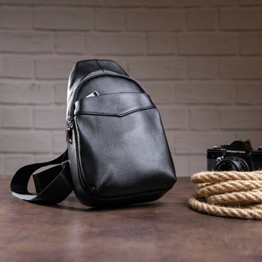 Сумка через плече чоловіча Vintage 14857 Чорна