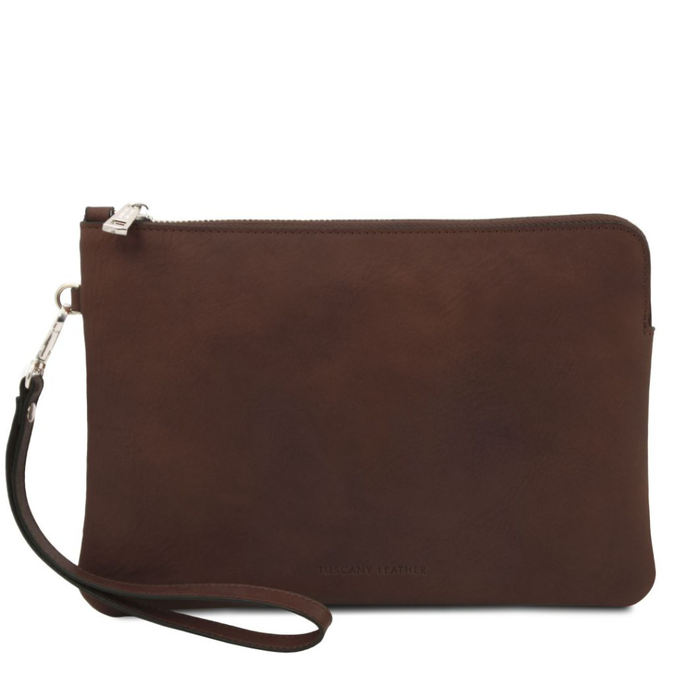 Will Leather clutch bag with handle