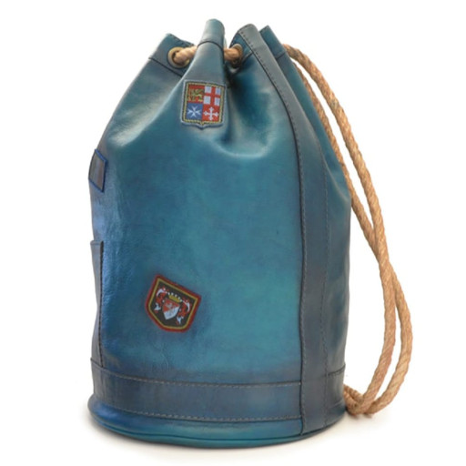 Pratesi BBL178 - Travel Bag Patagonia in cow leather Bruce Blue
