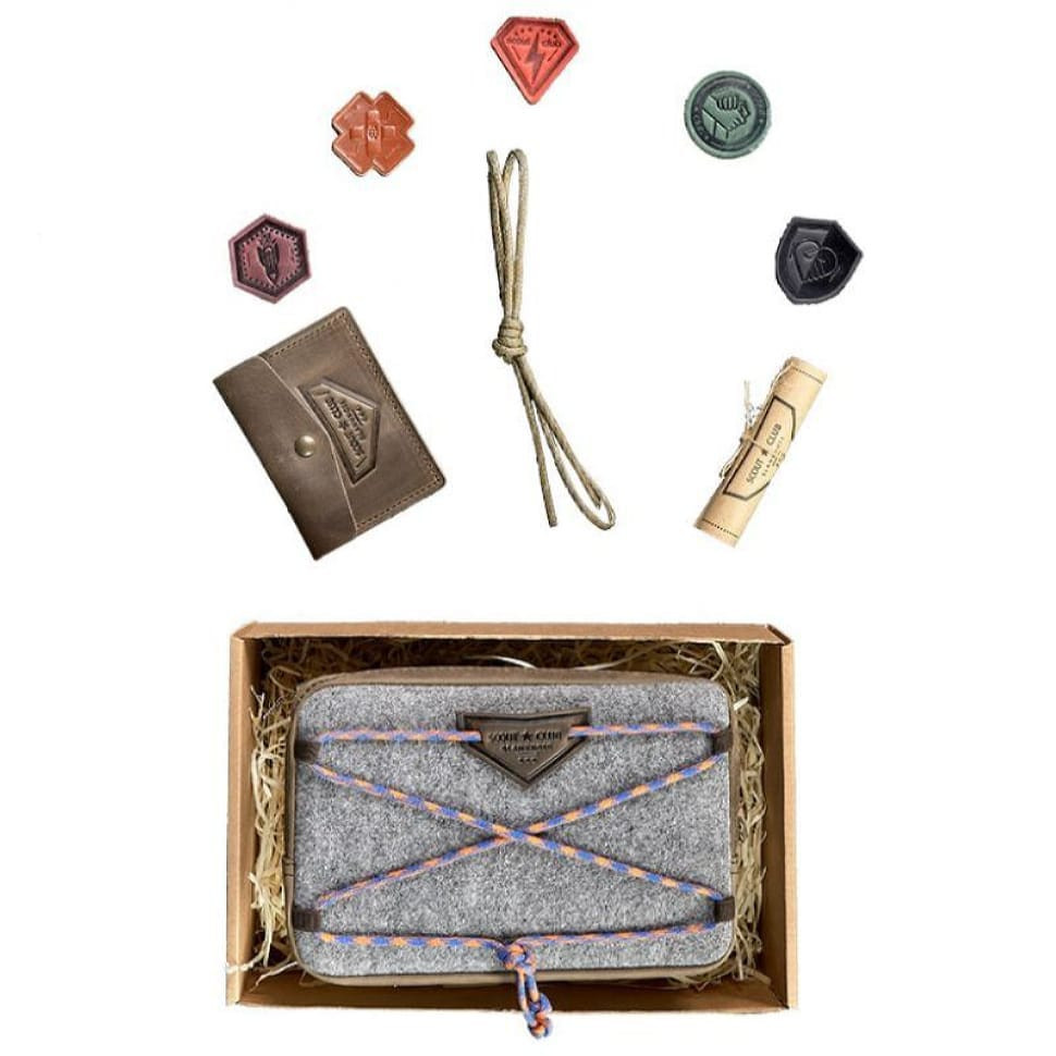 Дитячий набір аксесуарів скаута для хлопчиків, коричневий