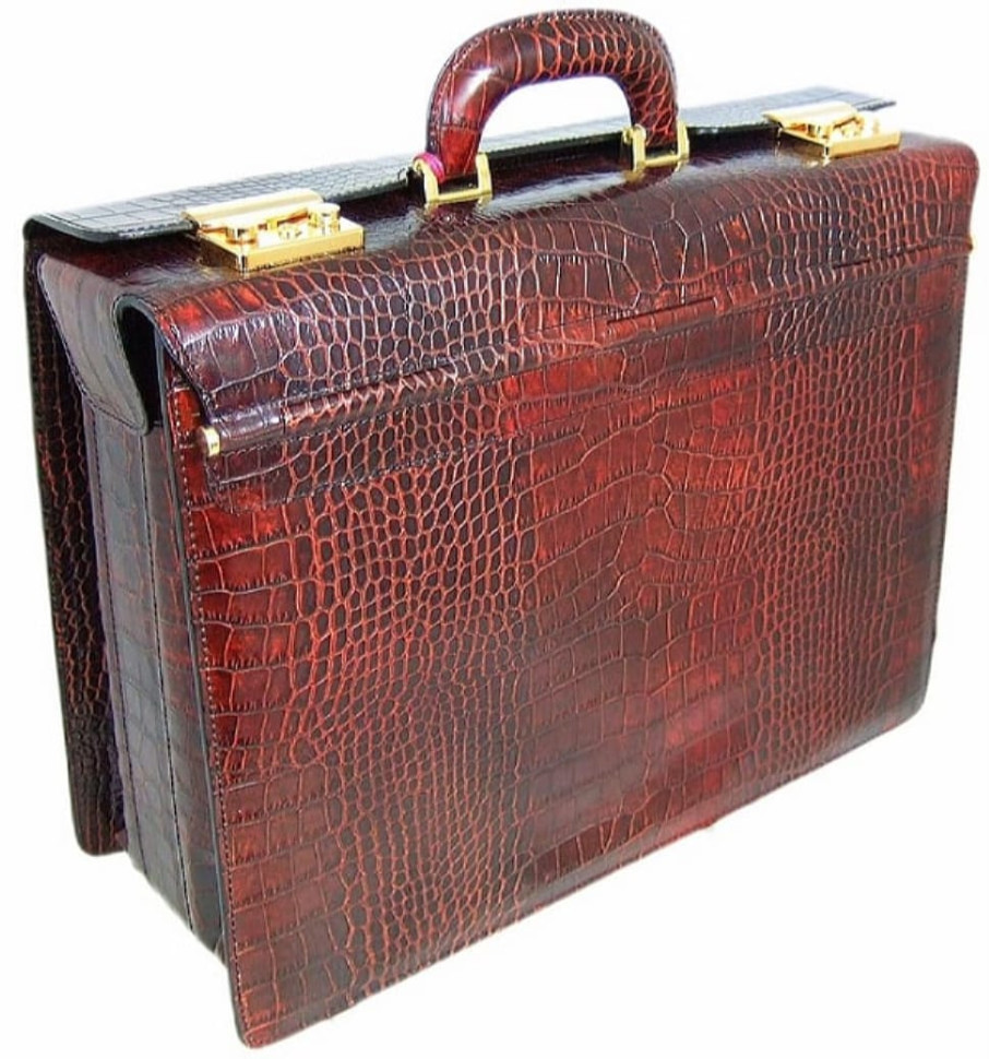 Pratesi KMA388 - Lorenzo il Magnifico King Pilot Case in cow leather King Brown