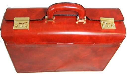 Pratesi KMA388 - Lorenzo il Magnifico King Pilot Case in cow leather King Brown