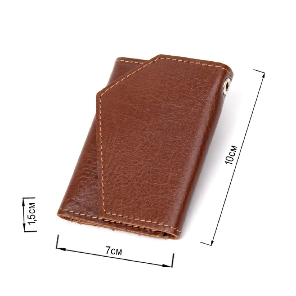 Шкіряна вінтажна обкладинка для документів GRANDE PELLE 11537 Коричневий