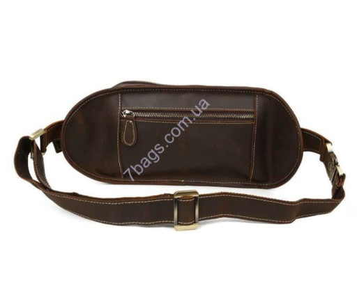 Сумка на пояс чоловіча з кінської шкіри Tiding D156 Crazy Horse