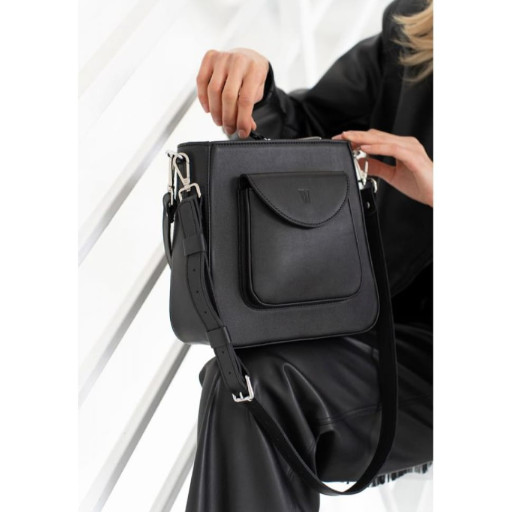 Жіноча шкіряна сумка Stella чорна