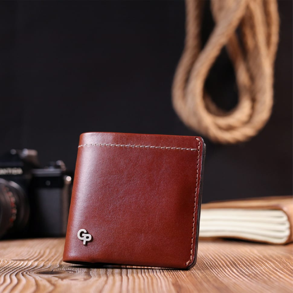 Чудовий шкіряний чоловічий гаманець Grande Pelle 11425