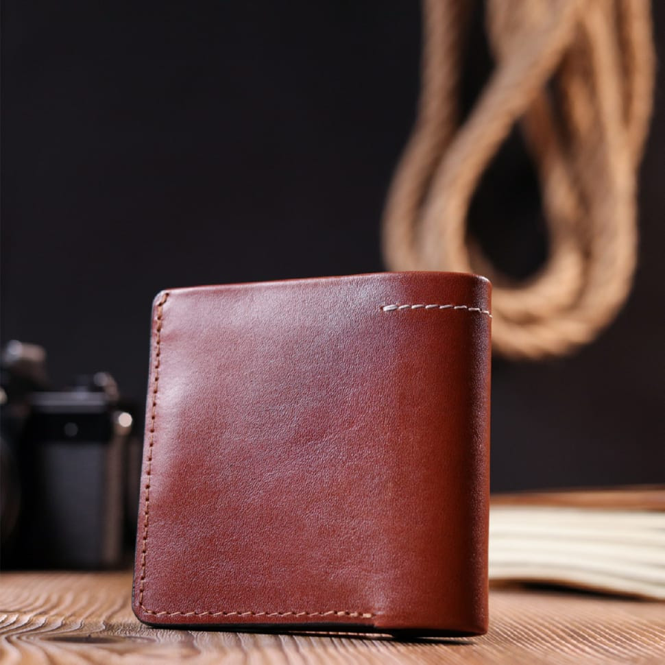 Чудовий шкіряний чоловічий гаманець Grande Pelle 11425