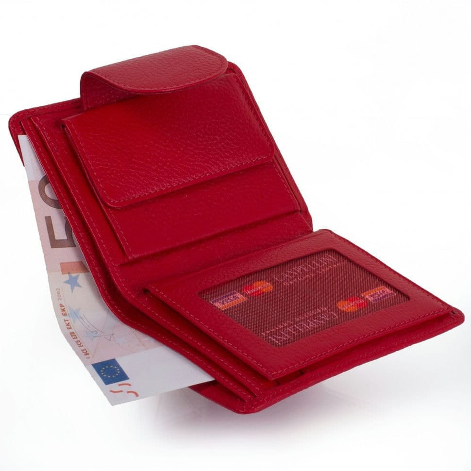 Гаманець жіночий шкіряний CANPEL 967-172 червоний флотар