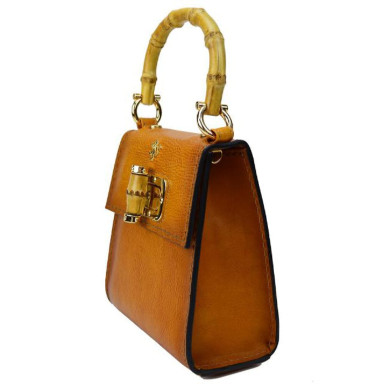 Pratesi BCO298/22 - Castalia B298/22 Lady Bag in cow leather Castalia B298/22 Cognac