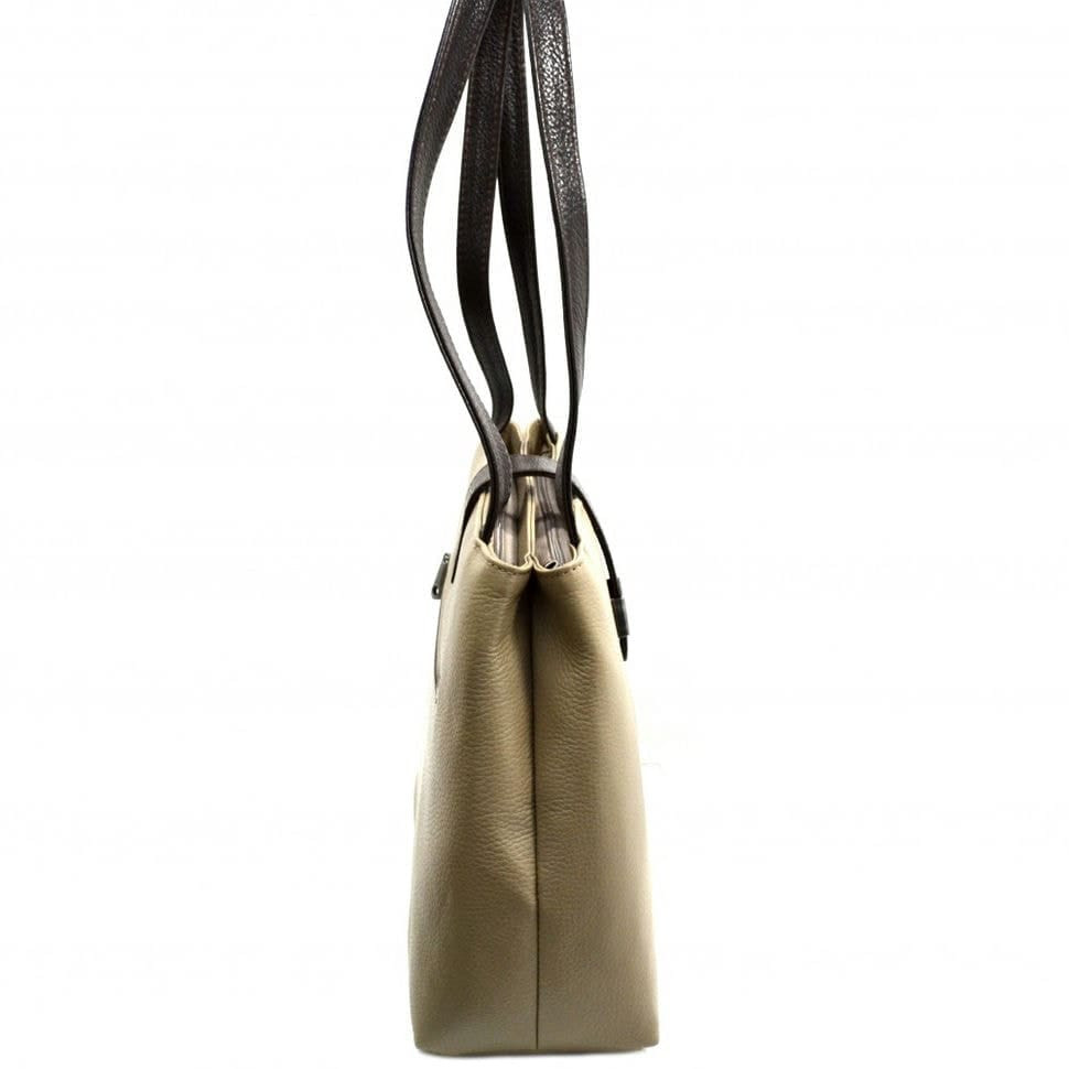 Сумка жіноча шкіряна Desisan 1521-283 бежева флотар