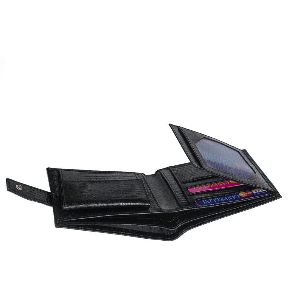 Портмоне шкіряне CANPEL 1106-8 чорний лазер