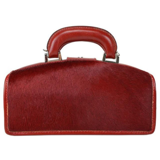 Pratesi CCF120/N - Lady Brunelleschi Cavallino Handbag in real leather Cavallino Coffee