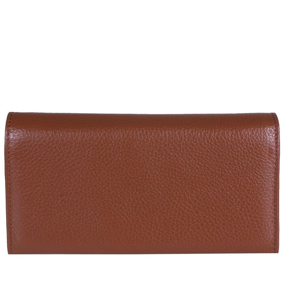 Гаманець жіночий шкіряний CANPEL 346-301 рудий флотар
