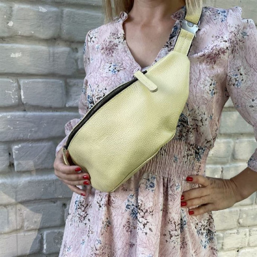 Сумка жіноча на пояс, бананка Лимон TARWA 36-170