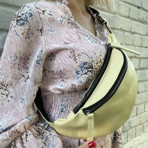 Сумка жіноча на пояс, бананка Лимон TARWA 36-170