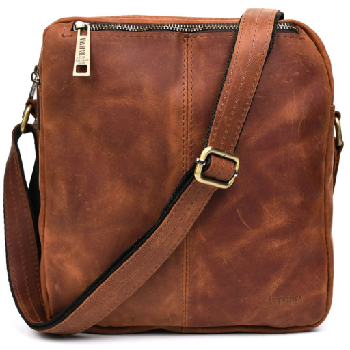 Шкіряна сумка месенджер зі шкіри crazy horse TARWA RB-60121-3md