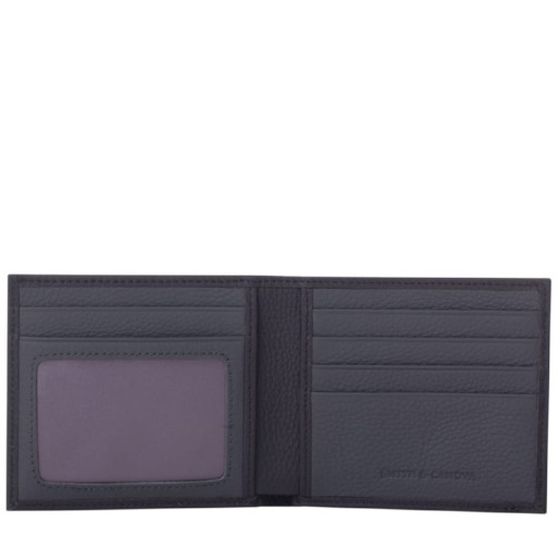 Mens wallet Smith & Canova 90013 (Black-Gray)