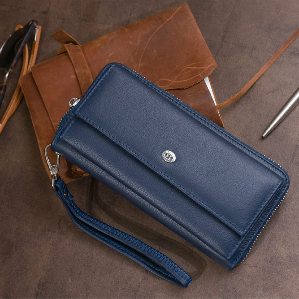 Кошелек универсальный женский ST Leather 19296 Темно-синий