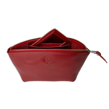Cosmetic bag Grande Pelle 805660 red
