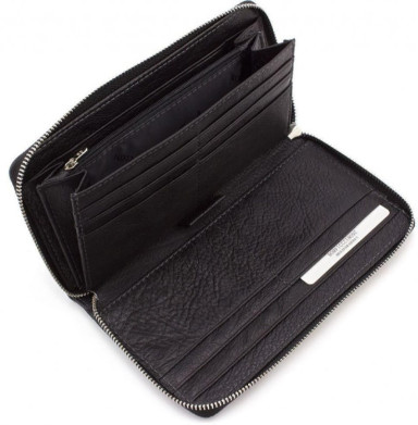 Чёрный кожаный клатч MD Leather 7m-1127