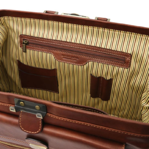 Giotto Ексклюзивна шкіряна лікарська сумка з подвійним дном Tuscany TL142344