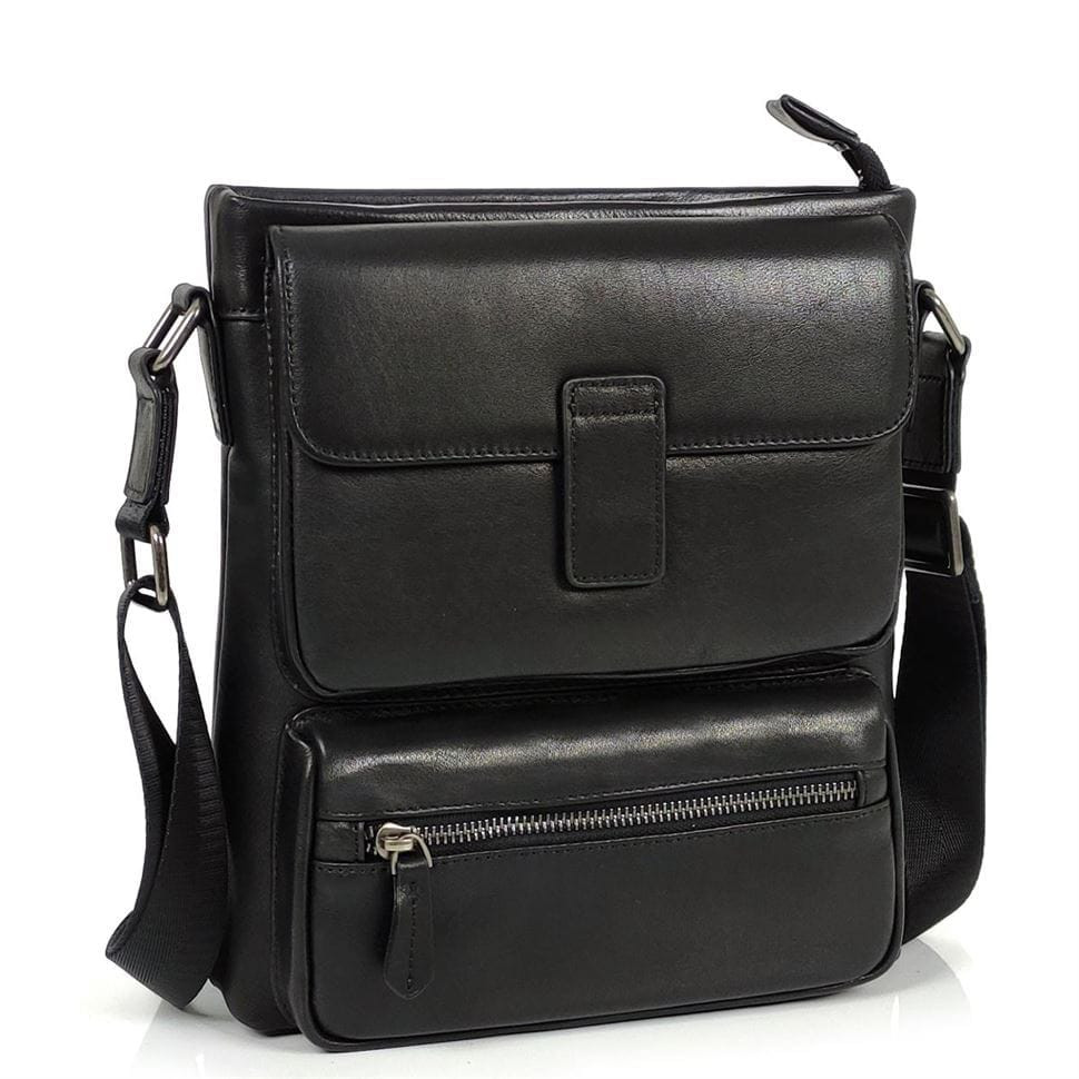 Месенджер класичний чорний Tiding Bag S-SM8-20210A